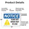Signmission Turn Off When Not In Use, 14 in W x Rectangle, Plastic OS-2PACK-NS-P-1014-L-18749 - alternate 5